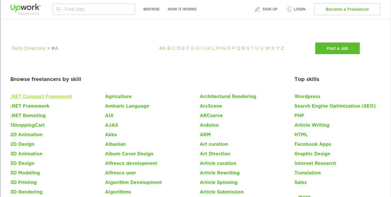 Scrape UpWork skills with Nokogiri ·  Scraping
